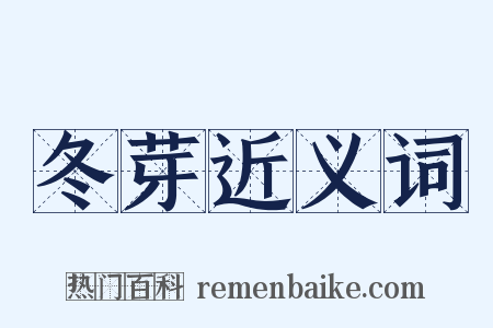 冬芽近义词是什么意思的图片